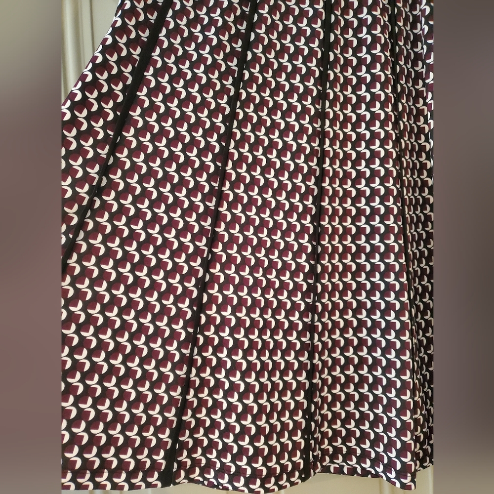 GNW NWT Skirt Flair Black White Red Womens Size S - Picture 4 of 9
